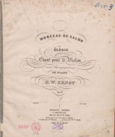 Morceau de salon. Op. 10