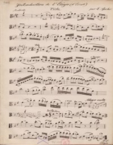 Introduction de l`Elegie(d`Ernst) : Viola