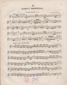 Adagio e Tarantella. No 4 : Clarinetto