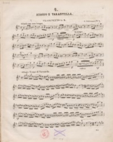 Adagio e Tarantella. No 4 : Clarinetto