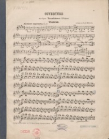 Ouverture zu der Oper : Tannh&auml;user und der Wartburg S&auml;ngerkrieg auf Wartburg : Violino