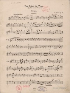 Das Leben ein Tanz. Op. 49. (La Vie est une Danse)