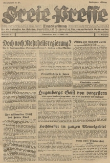 Freie Presse, Nr. 84 Donnerstag 11. April 1929 5. Jahrgang