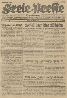 Freie Presse, Nr. 91 Freitag 19. April 1929 5. Jahrgang