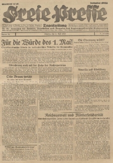 Freie Presse, Nr. 94 Dienstag 23. April 1929 5. Jahrgang