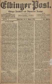 Elbinger Post, Nr. 2, Sonnabend 3 Januar 1874, 41 Jh