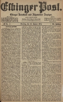 Elbinger Post, Nr. 6, Dienstag 13 Januar 1874, 41 Jh