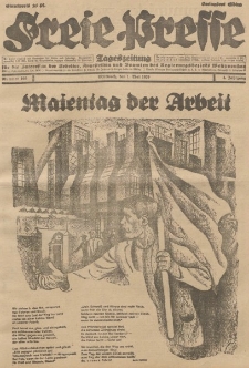 Freie Presse, Nr. 100 Mittwoch 1. Mai 1929 5. Jahrgang