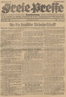 Freie Presse, Nr. 102 Freitag 3. Mai 1929 5. Jahrgang