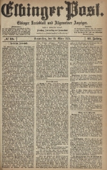 Elbinger Post, Nr. 34, Donnerstag 19 März 1874, 41 Jh