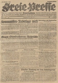 Freie Presse, Nr. 103 Sonnabend 4. Mai 1929 5. Jahrgang