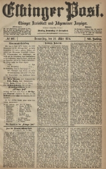 Elbinger Post, Nr. 37, Donnerstag 26 März 1874, 41 Jh