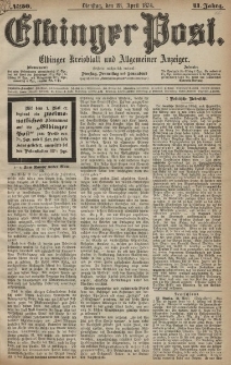 Elbinger Post, Nr. 50, Dienstag 28 April 1874, 41 Jh