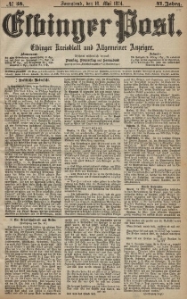Elbinger Post, Nr. 58, Sonnabend 16 Mai 1874, 41 Jh