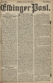 Elbinger Post, Nr. 79, Sonntag 28 Juni 1874, 41 Jh