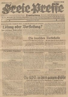 Freie Presse, Nr. 110 Dienstag 14. Mai 1929 5. Jahrgang