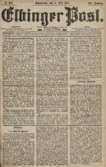 Elbinger Post, Nr. 84, Sonnabend 4 Juli 1874, 41 Jh