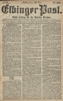 Elbinger Post, Nr. 86, Dienstag 7 Juli 1874, 41 Jh