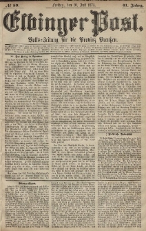 Elbinger Post, Nr. 89, Freitag 10 Juli 1874, 41 Jh