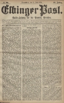 Elbinger Post, Nr. 90, Sonnabend 11 Juli 1874, 41 Jh