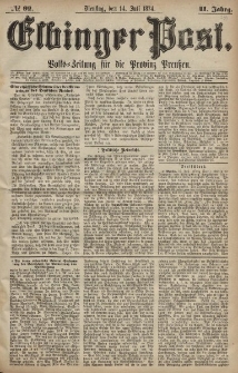 Elbinger Post, Nr. 92, Dienstag 14 Juli 1874, 41 Jh