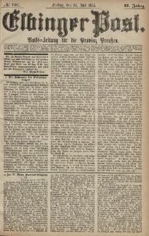 Elbinger Post, Nr. 101, Freitag 24 Juli 1874, 41 Jh