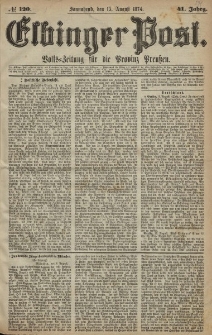 Elbinger Post, Nr. 120, Sonnabend 15 August 1874, 41 Jh