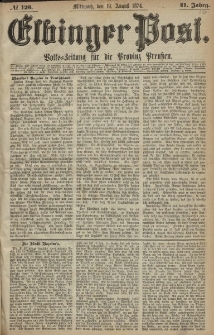 Elbinger Post, Nr. 123, Mittwoch 19 August 1874, 41 Jh