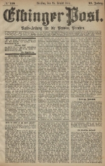 Elbinger Post, Nr. 128, Dienstag 25 August 1874, 41 Jh