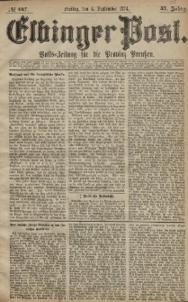 Elbinger Post, Nr. 137, Freitag 4 September 1874, 41 Jh