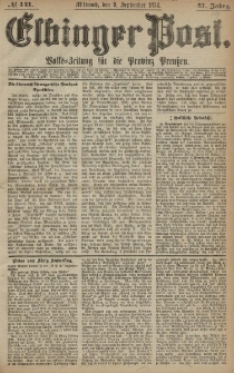Elbinger Post, Nr. 141, Mittwoch 9 September 1874, 41 Jh