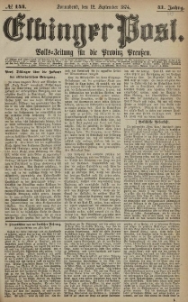 Elbinger Post, Nr. 144, Sonnabend 12 September 1874, 41 Jh