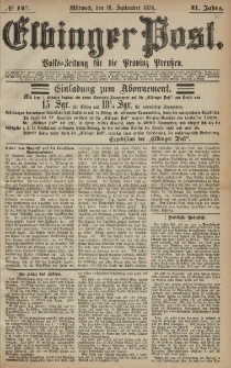 Elbinger Post, Nr. 147, Mittwoch 16 September 1874, 41 Jh