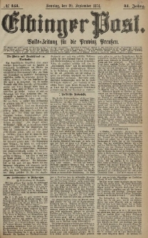 Elbinger Post, Nr. 151, Sonntag 20 September 1874, 41 Jh