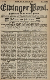 Elbinger Post, Nr. 152, Dienstag 22 September 1874, 41 Jh