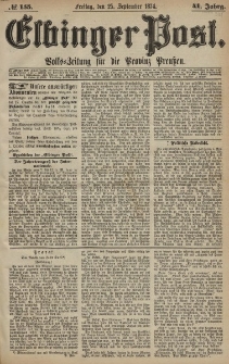 Elbinger Post, Nr. 155, Freitag 25 September 1874, 41 Jh