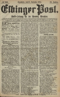 Elbinger Post, Nr. 156, Sonnabend 26 September 1874, 41 Jh