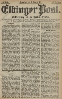 Elbinger Post, Nr. 166, Donnerstag 8 Oktober 1874, 41 Jh