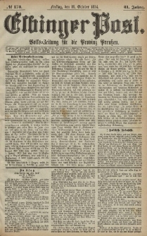 Elbinger Post, Nr. 173, Freitag 16 Oktober 1874, 41 Jh