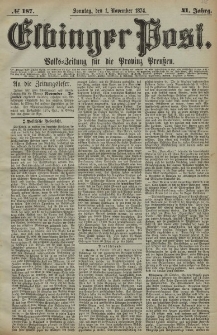 Elbinger Post, Nr. 187, Sonntag 1 November 1874, 41 Jh