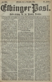 Elbinger Post, Nr. 189, Mittwoch 4 November 1874, 41 Jh