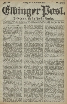 Elbinger Post, Nr. 191, Freitag 6 November 1874, 41 Jh