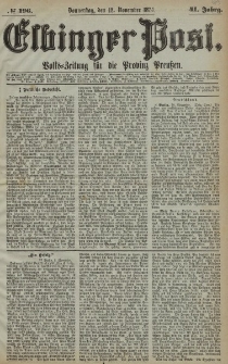 Elbinger Post, Nr. 196, Donnerstag 12 November 1874, 41 Jh