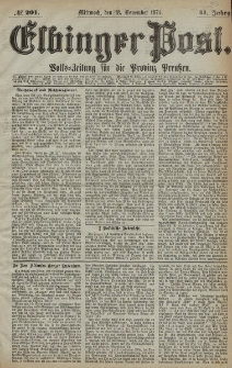 Elbinger Post, Nr. 201, Mittwoch 18 November 1874, 41 Jh