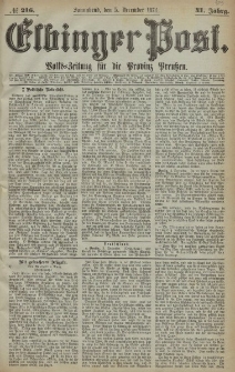 Elbinger Post, Nr. 216, Sonnabend 5 Dezember 1874, 41 Jh