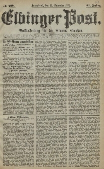 Elbinger Post, Nr. 228, Sonnabend 19 Dezember 1874, 41 Jh
