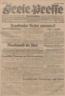 Freie Presse, Nr. 132 Montag 10. Juni 1929 5. Jahrgang