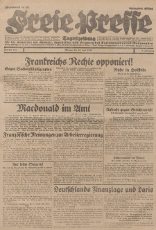 Freie Presse, Nr. 132 Montag 10. Juni 1929 5. Jahrgang