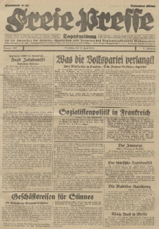 Freie Presse, Nr. 133 Dienstag 11 Juni 1929 5. Jahrgang