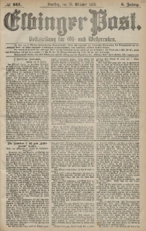 Elbinger Post, Nr. 241 Dienstag 15 Oktober 1878, 5 Jahrg.